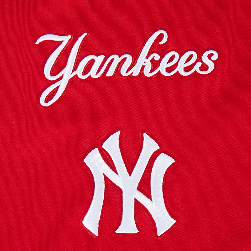 MLB NEW YORK YANKEES WINGSPAN MEN'S DROP SHOULDER LS TEE (RED) - Image 5