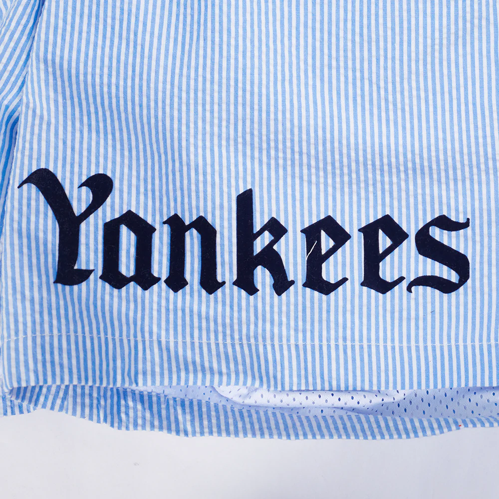 MLB NEW YORK YANKEES COUNTRY CLUB MEN'S SEERSUCKER SHORT (SEERSUCKER BLUE) - Image 6