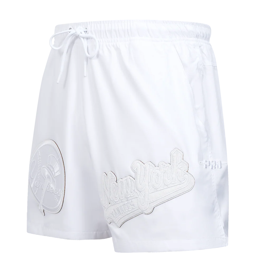 MLB NEW YORK YANKEES WHITE OUT MEN'S WOVEN SHORT (WHITE) - Image 2