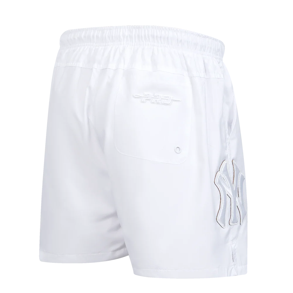 MLB NEW YORK YANKEES WHITE OUT MEN'S WOVEN SHORT (WHITE) - Image 3