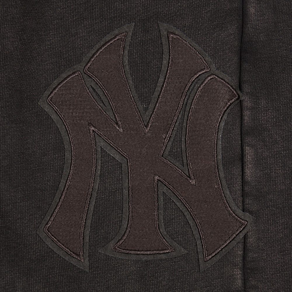 MLB NEW YORK YANKEES WASHED CLASSIC MEN'S ENZYME WASH RELAXED FT SWEATPANT (WASHED BROWN) - Image 6
