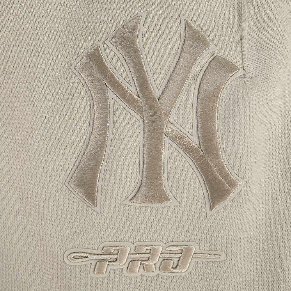 MLB NEW YORK YANKEES WINGSPAN MEN'S FLEECE STRAIGHT LEG SWEATPANT (TAUPE) - Image 6