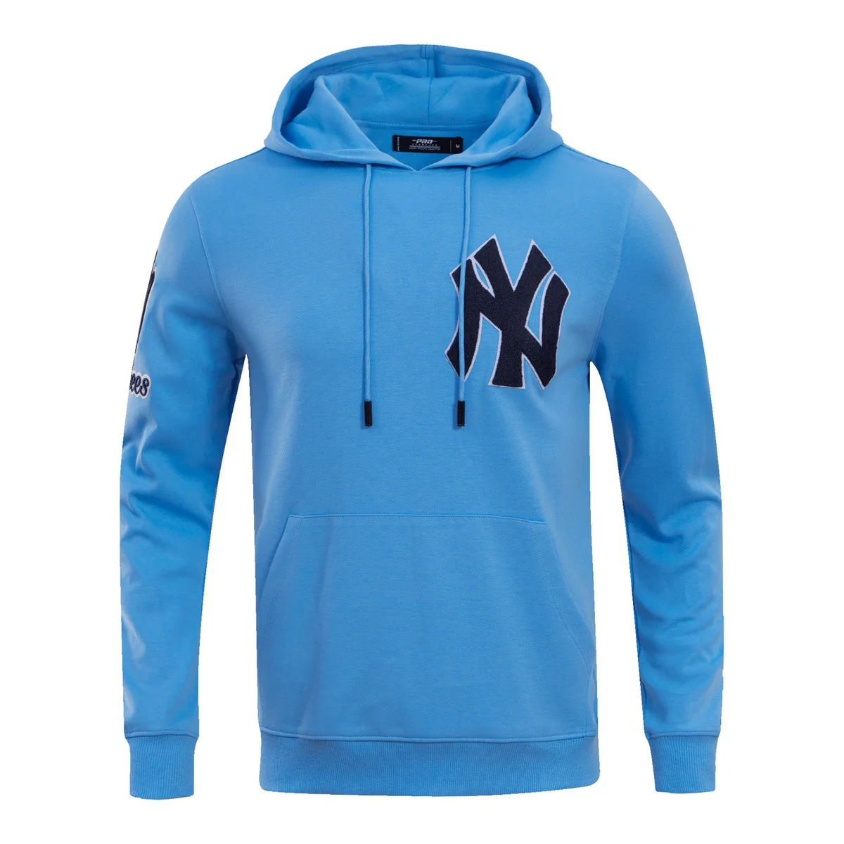 MLB NEW YORK YANKEES CLASSIC CHENILLE MEN'S PULLOVER HOODIE (UNIVERSITY BLUE)