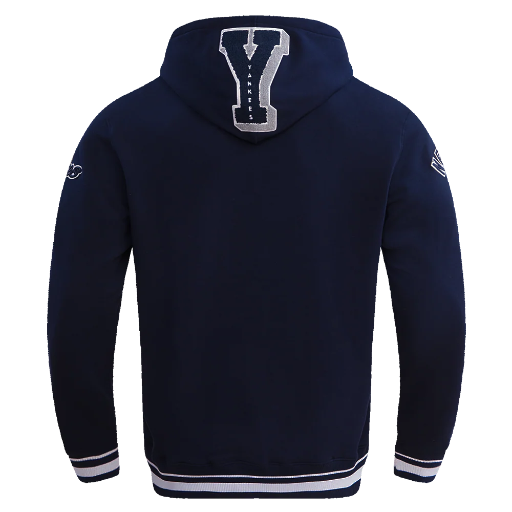 MLB NEW YORK YANKEES MASHUP MEN'S RIB PULLOVER HOODIE (MIDNIGHT NAVY) - Image 3