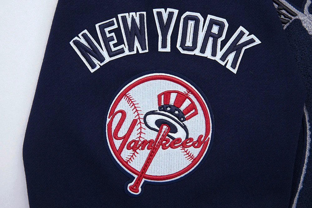 MLB NEW YORK YANKEES MASHUP MEN'S RIB PULLOVER HOODIE (MIDNIGHT NAVY) - Image 7