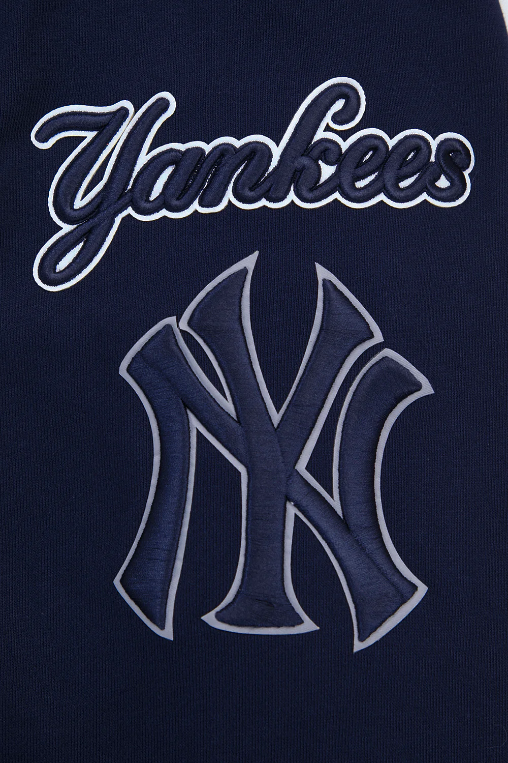 MLB NEW YORK YANKEES MASHUP MEN'S RIB PULLOVER HOODIE (MIDNIGHT NAVY) - Image 8