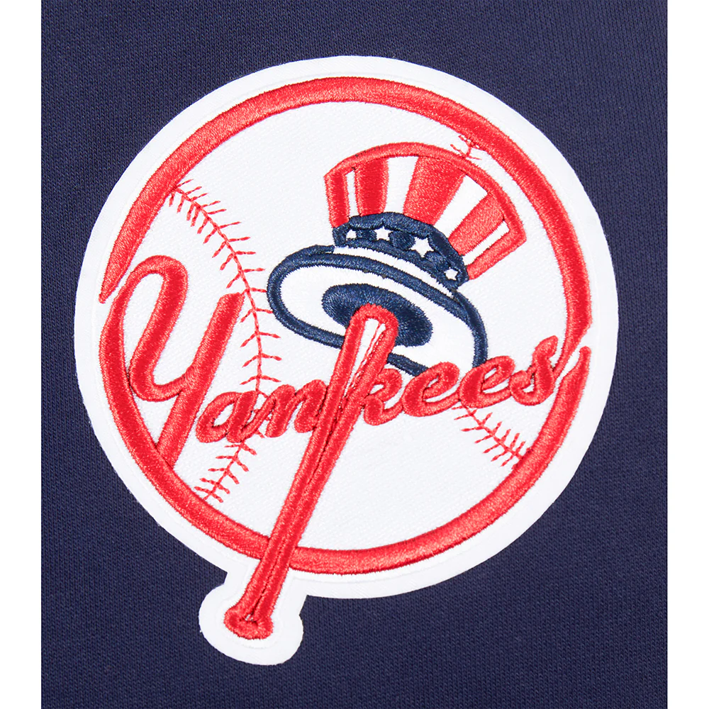 MLB NEW YORK YANKEES SOUVENIR MEN'S FLEECE PULLOVER HOODIE (MIDNIGHT NAVY) - Image 9