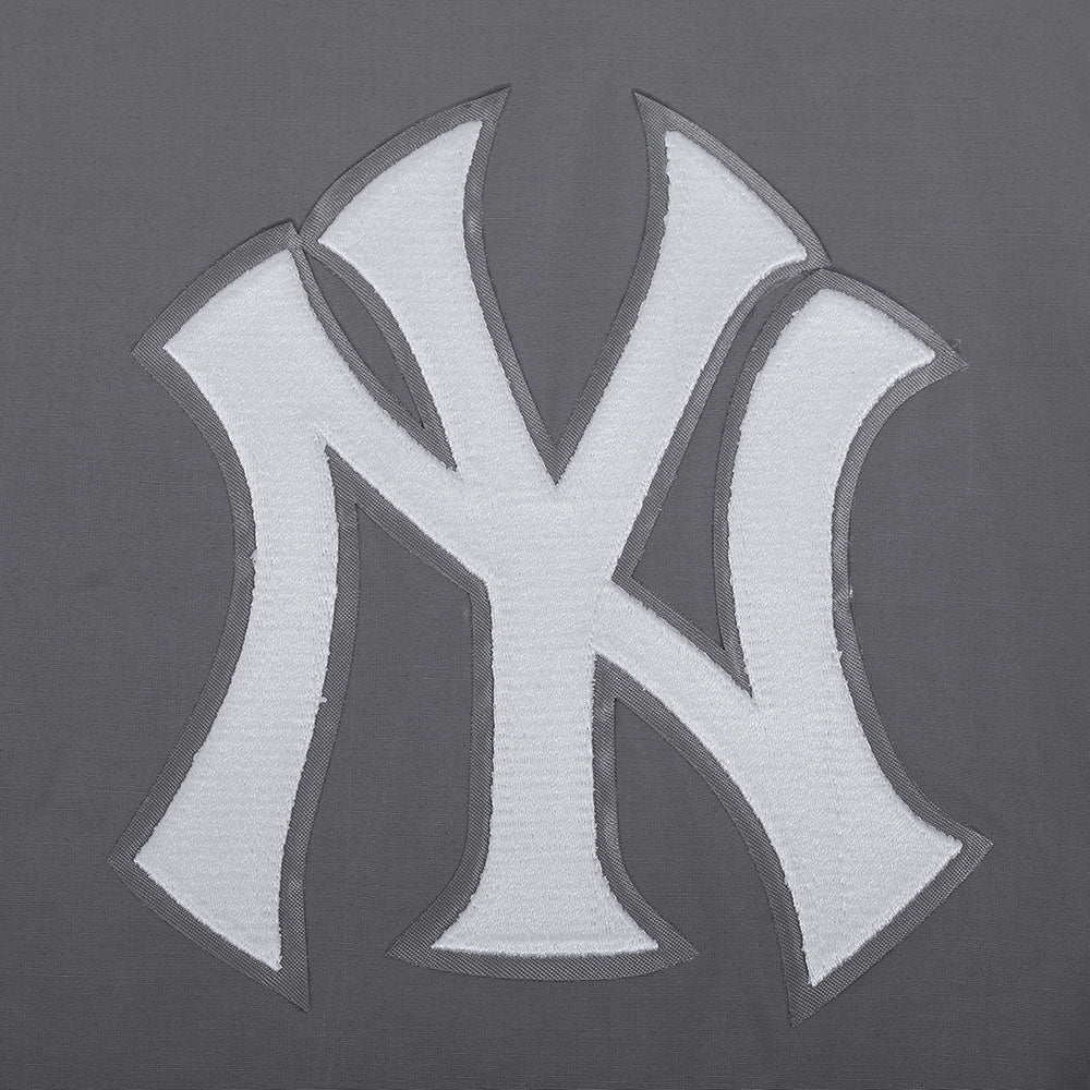 MLB NEW YORK YANKEES CLASSIC WIND SUIT MEN'S WOVEN FULL ZIP PULLOVER HOODIE (GRAY) - Image 7