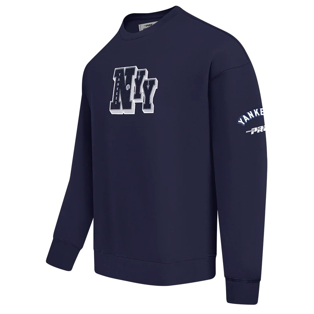 MLB NEW YORK YANKEES BEST OF MEN'S DROP SHOULDER CREWNECK (MIDNIGHT NAVY) - Image 4