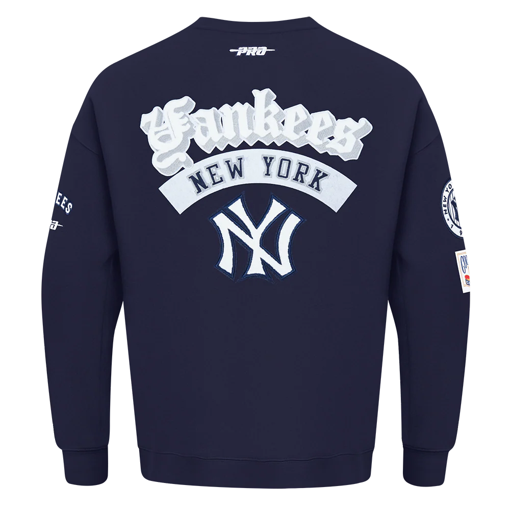 MLB NEW YORK YANKEES BEST OF MEN'S DROP SHOULDER CREWNECK (MIDNIGHT NAVY) - Image 5