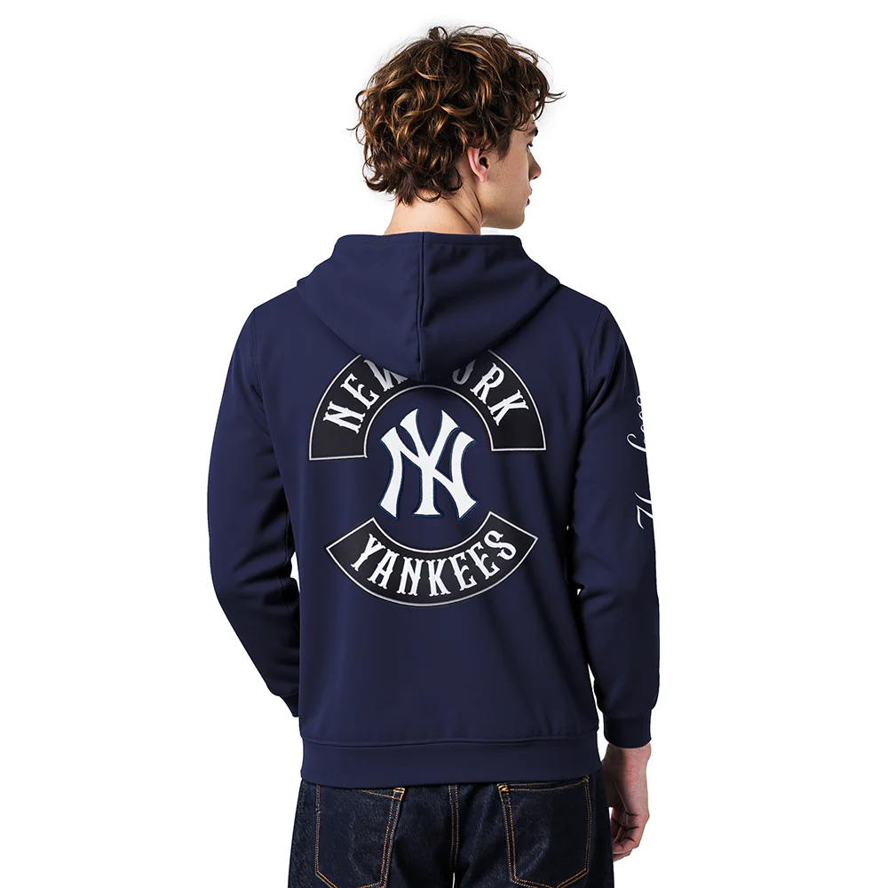 MLB NEW YORK YANKEES BORN FOR SPORT MEN'S FLC PO HOODIE (MIDNIGHT NAVY) - Image 2