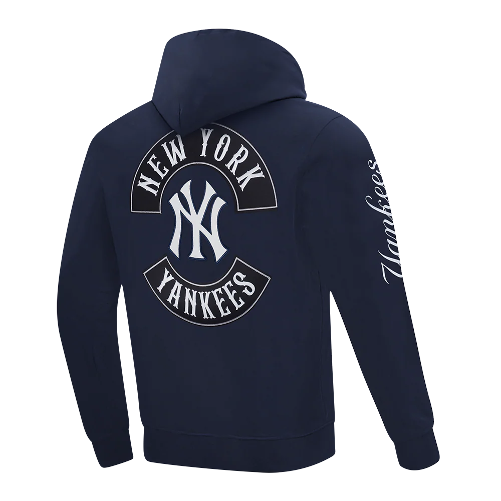 MLB NEW YORK YANKEES BORN FOR SPORT MEN'S FLC PO HOODIE (MIDNIGHT NAVY) - Image 4