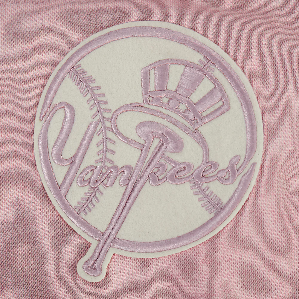 NEW YORK YANKEES STREET TEAM MEN'S ENZYME WASH DS FT PO HOODIE (WASHED MAUVE) - Image 7