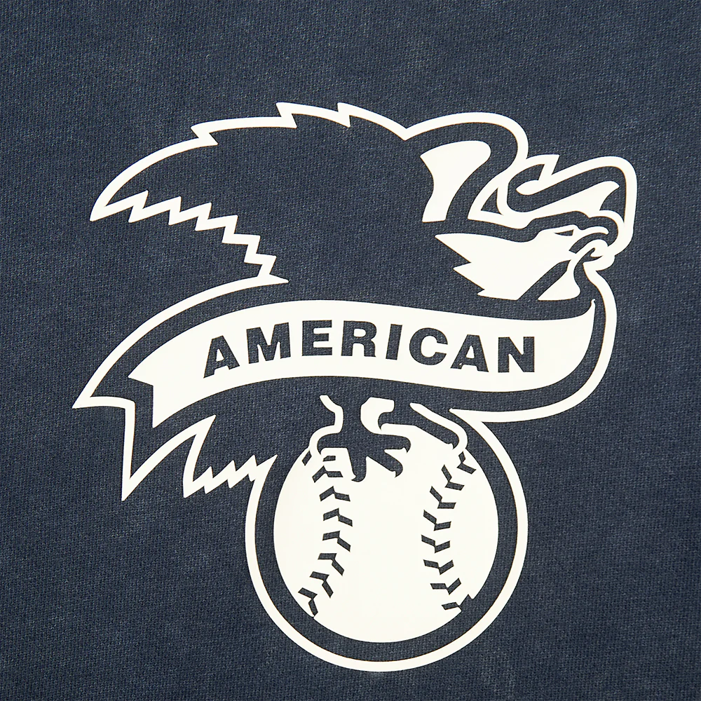 NEW YORK YANKEES STREET TEAM MEN'S ENZYME WASH DS FT PO HOODIE (WASHED MIDNIGHT NAVY) - Image 7