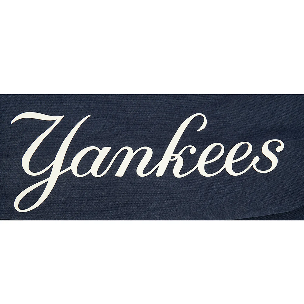 NEW YORK YANKEES STREET TEAM MEN'S ENZYME WASH DS FT PO HOODIE (WASHED MIDNIGHT NAVY) - Image 9