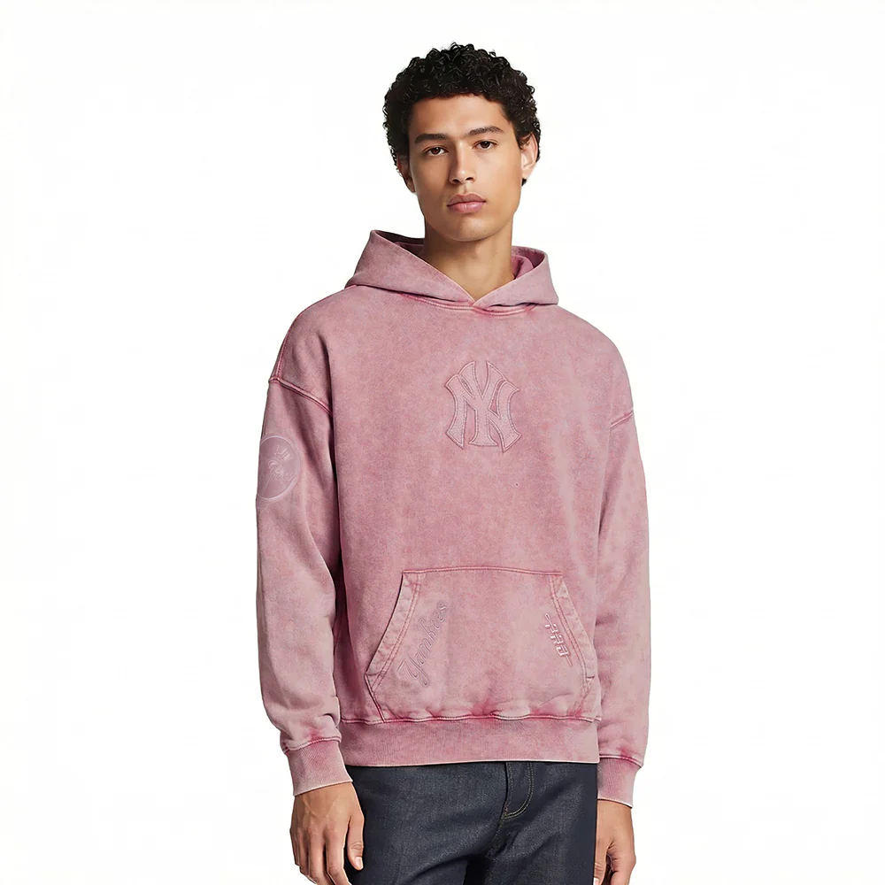 NEW YORK YANKEES WASHED CLASSIC MAUVE MEN'S ENZYME WASH DS FT PO (WASHED MAUVE)