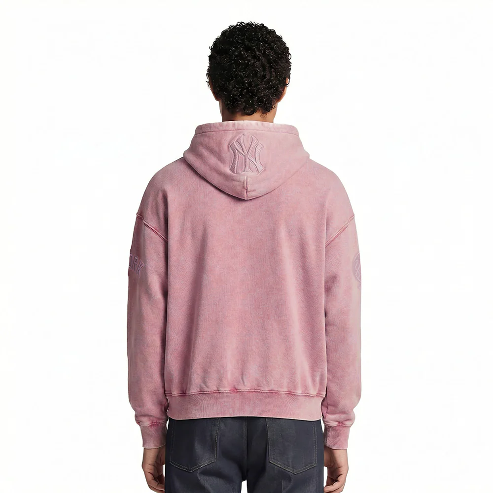 NEW YORK YANKEES WASHED CLASSIC MAUVE MEN'S ENZYME WASH DS FT PO (WASHED MAUVE) - Image 2