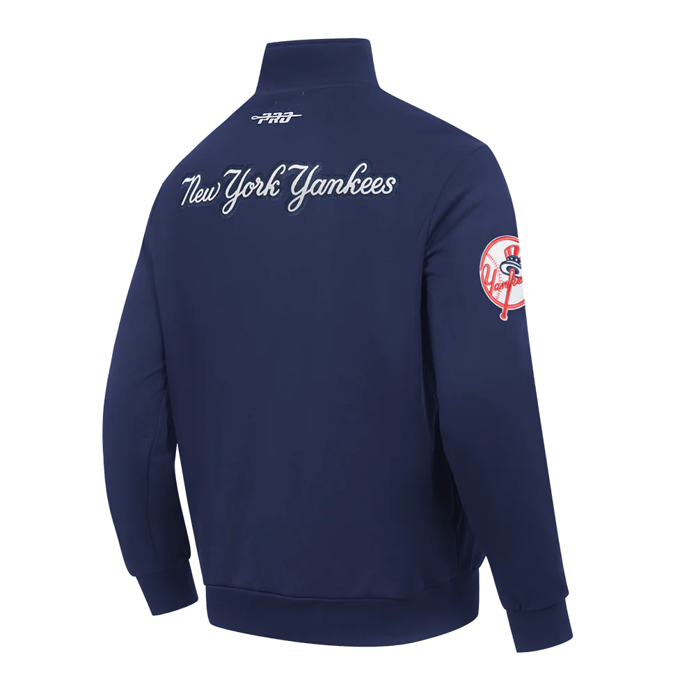 MLB NEW YORK YANKEES CITY ARCH MEN'S FLC 1/4 ZIP (MIDNIGHT NAVY) - Image 4