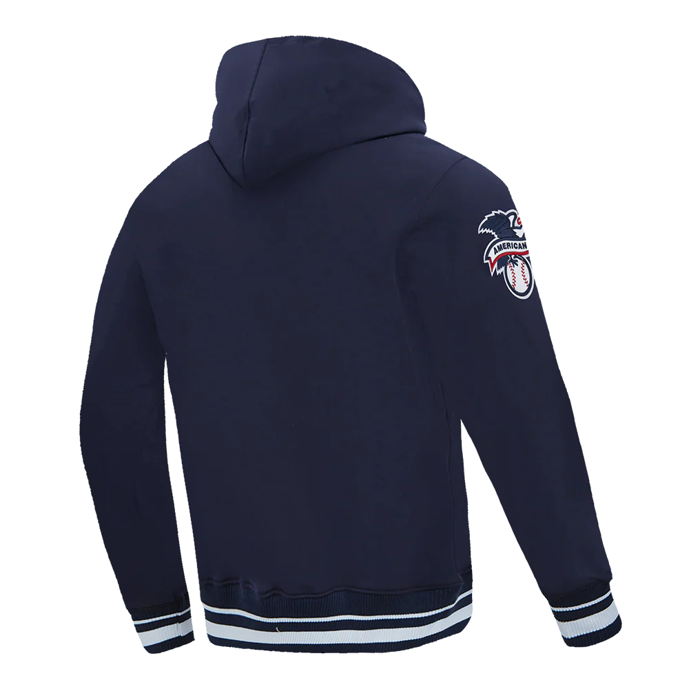MLB NEW YORK YANKEES LETTERMAN MEN'S PULL OVER HOODIE (MIDNIGHT NAVY) - Image 4
