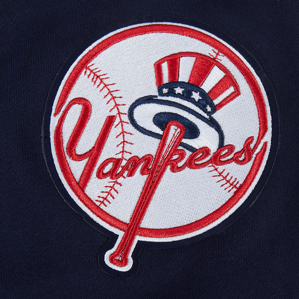 MLB NEW YORK YANKEES LETTERMAN MEN'S PULL OVER HOODIE (MIDNIGHT NAVY) - Image 7