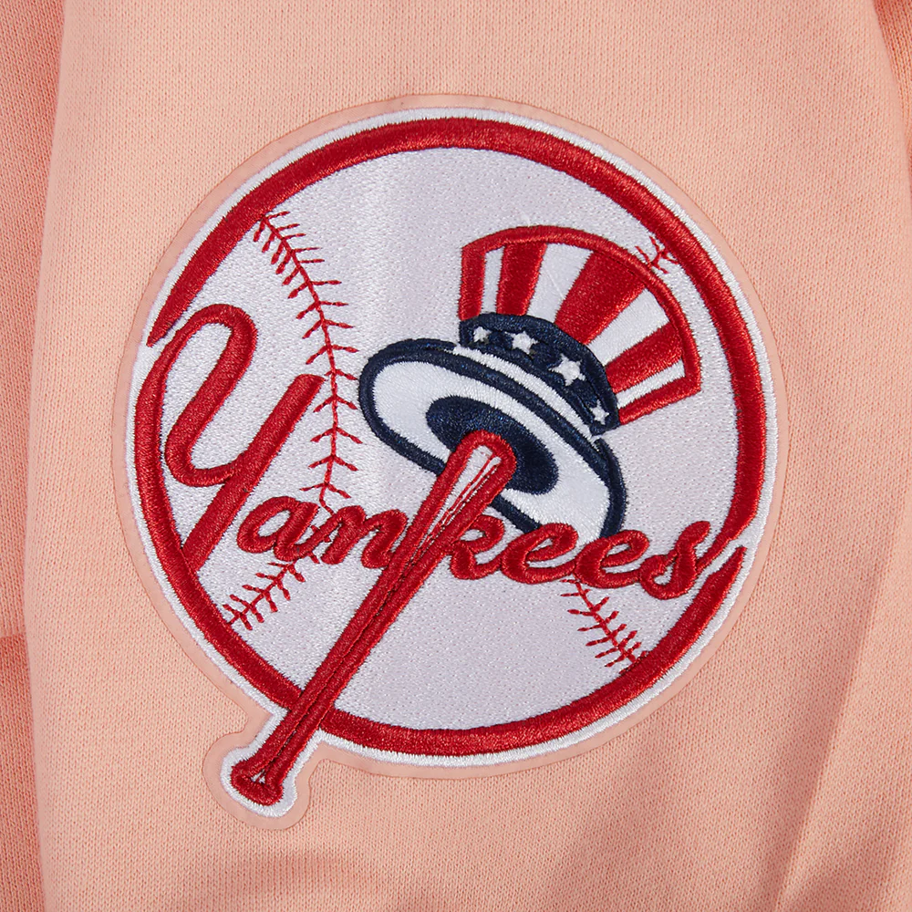 MLB NEW YORK YANKEES WINGSPAN MEN'S DROP SHOULDER FLC CREWNECK (GUAVA) - Image 6