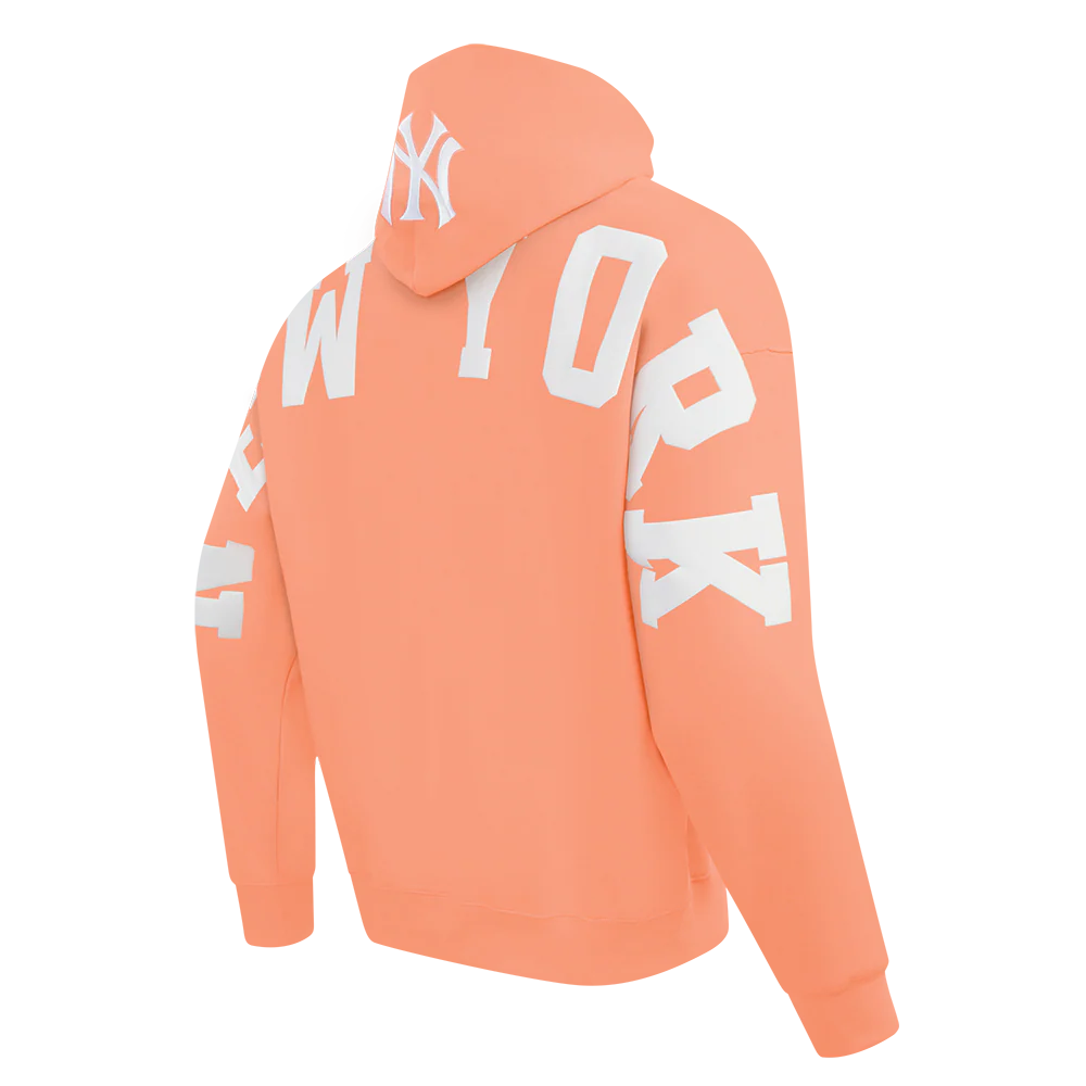 MLB NEW YORK YANKEES WINGSPAN MEN'S DROP SHOULDER FLC PO HOODIE (GUAVA) - Image 4