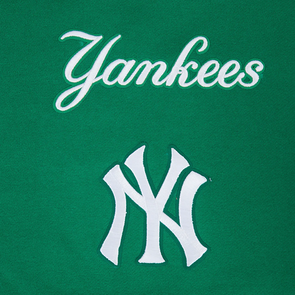 MLB NEW YORK YANKEES WINGSPAN MEN'S DROP SHOULDER FLC PO HOODIE (KELLY GREEN) - Image 7