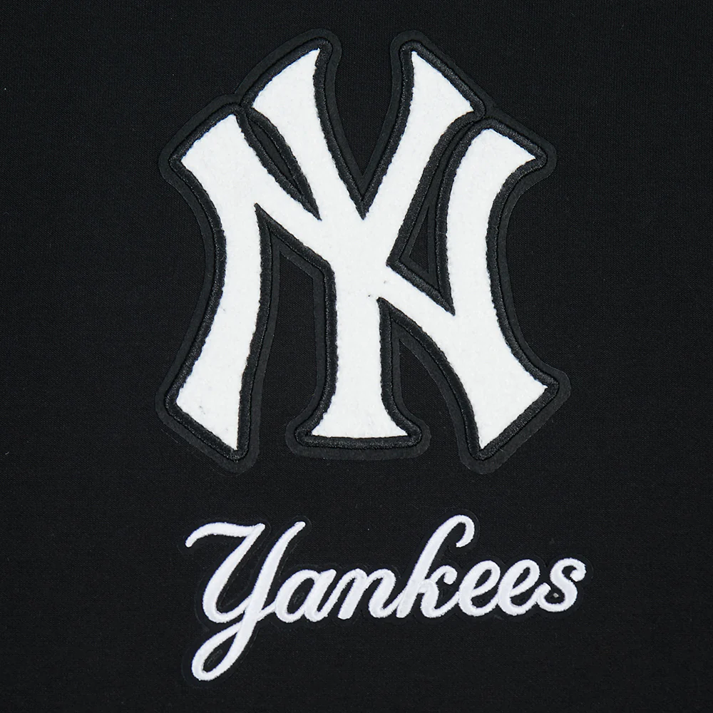MLB NEW YORK YANKEES CLASSIC CHENILLE MEN'S DK PO HOODIE (BLACK) - Image 5