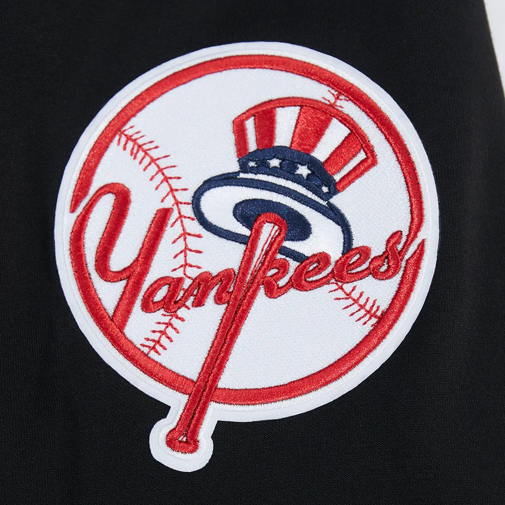 MLB NEW YORK YANKEES CLASSIC CHENILLE MEN'S DK PO HOODIE (BLACK) - Image 6