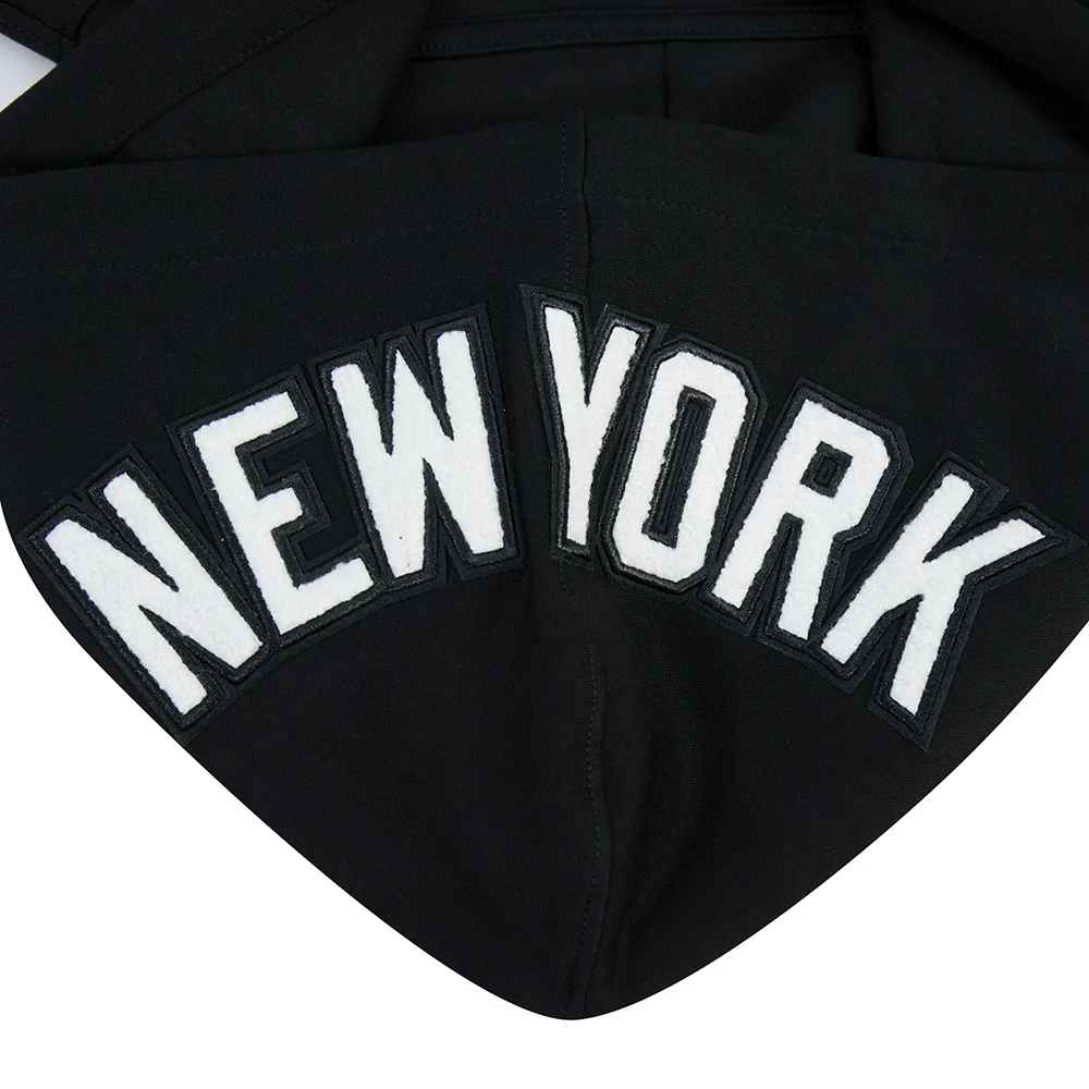 MLB NEW YORK YANKEES CLASSIC CHENILLE MEN'S DK PO HOODIE (BLACK) - Image 8