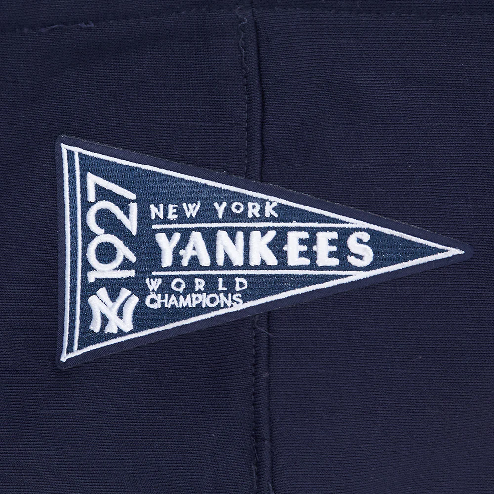 MLB NEW YORK YANKEES RETRO CLASSICS MEN'S RIB FLC PO HOODIE (MIDNIGHT NAVY) - Image 5