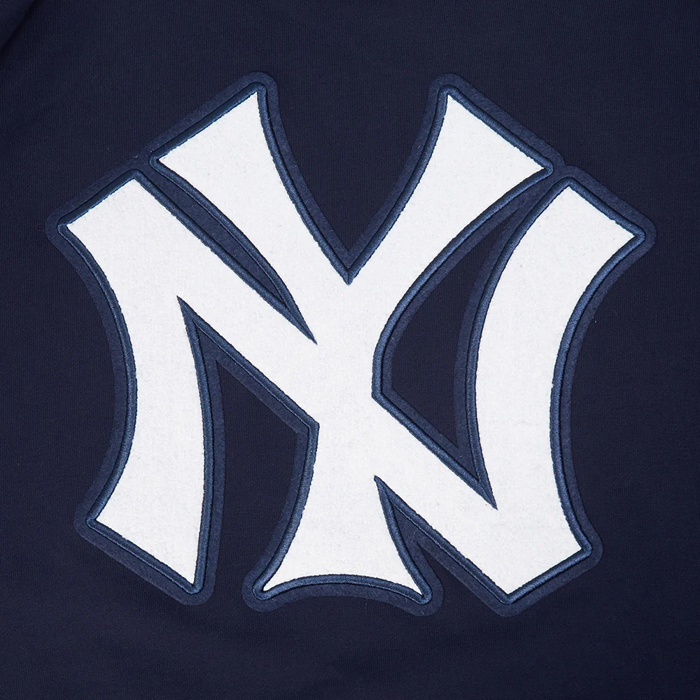 MLB NEW YORK YANKEES RETRO CLASSICS MEN'S RIB FLC PO HOODIE (MIDNIGHT NAVY) - Image 6