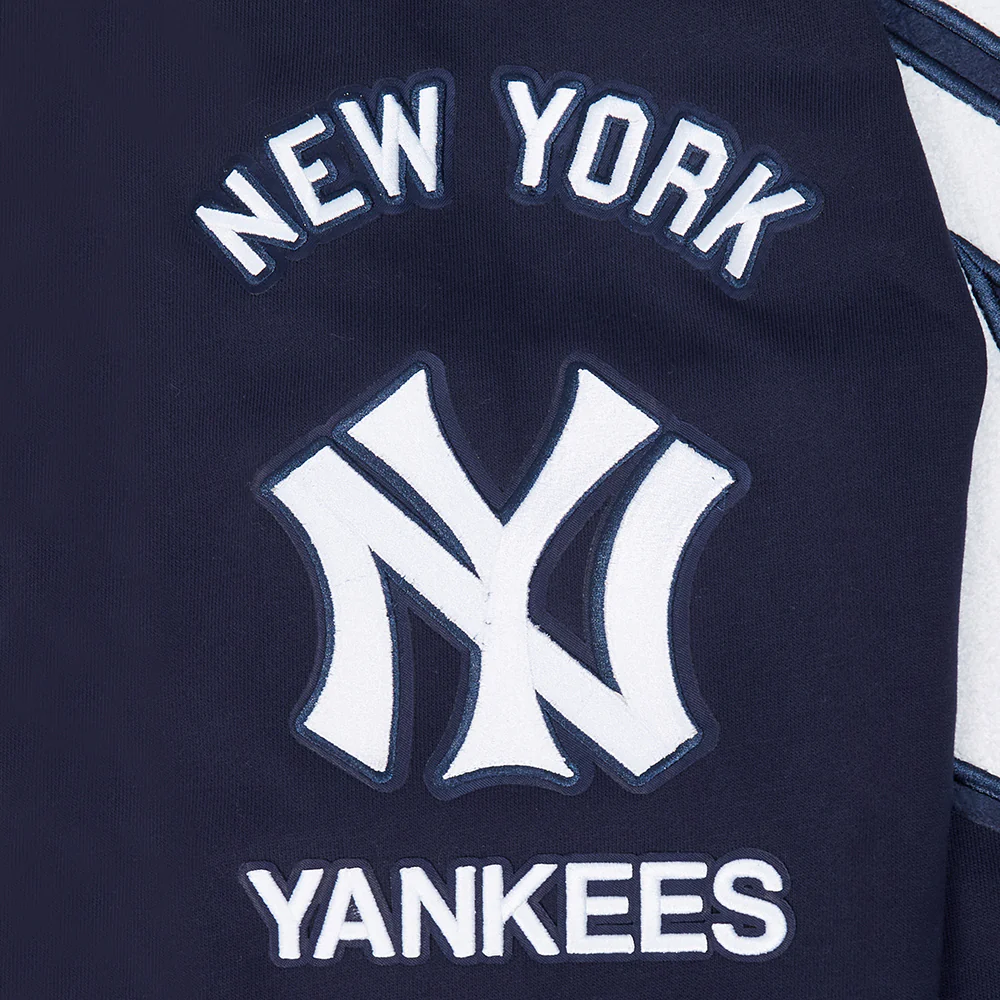 MLB NEW YORK YANKEES RETRO CLASSICS MEN'S RIB FLC PO HOODIE (MIDNIGHT NAVY) - Image 8
