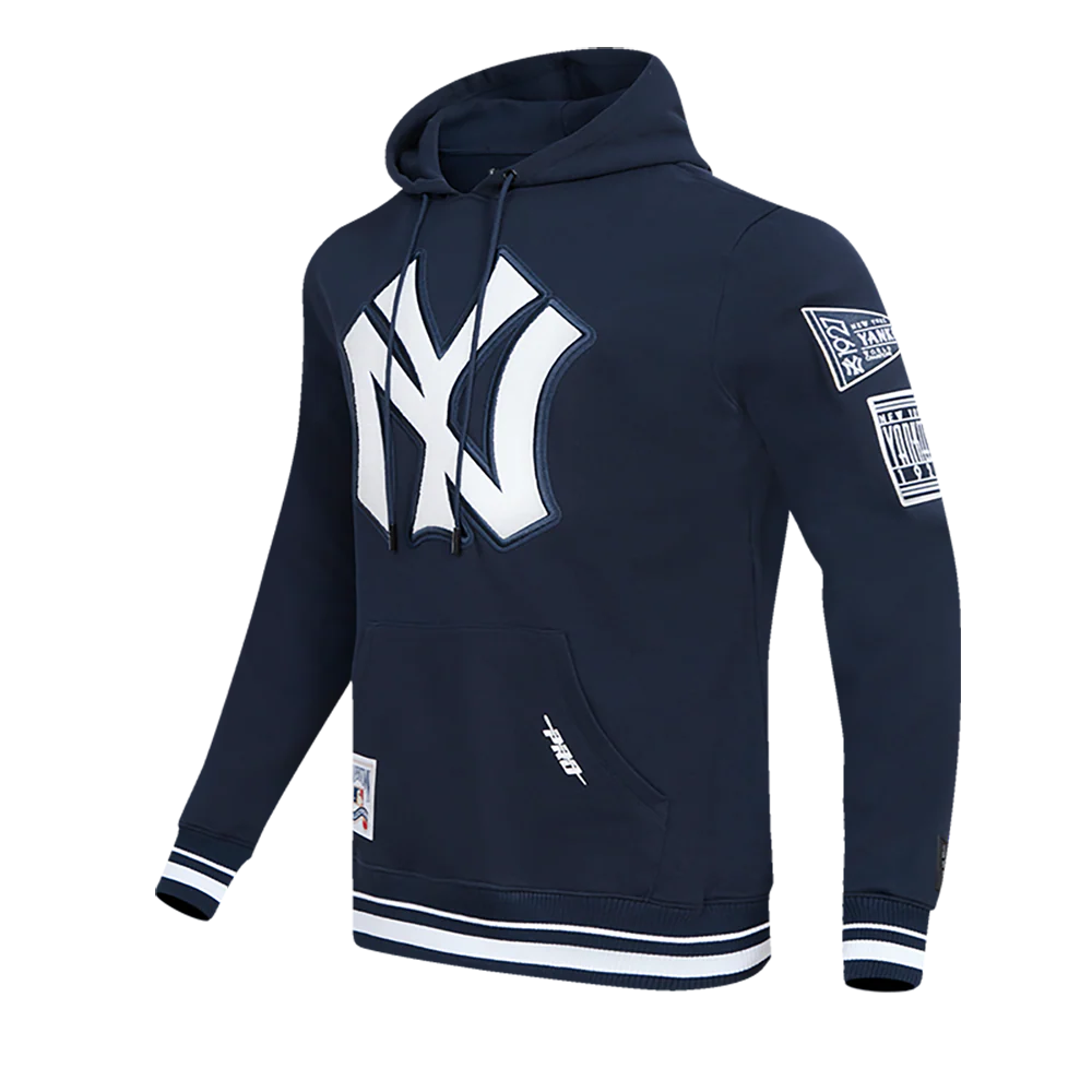 MLB NEW YORK YANKEES RETRO CLASSIC MEN'S PULLOVER HOODIE (MIDNIGHT NAVY) - Image 2