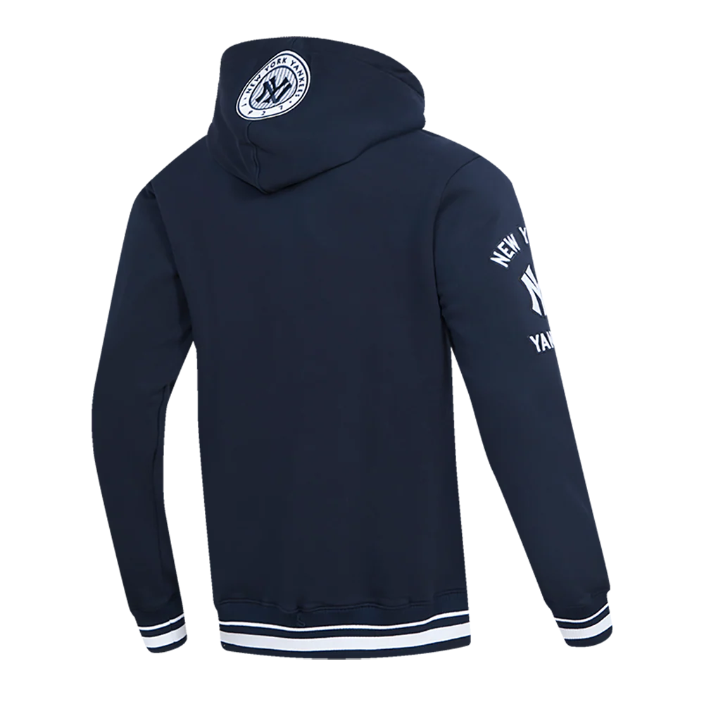 MLB NEW YORK YANKEES RETRO CLASSIC MEN'S PULLOVER HOODIE (MIDNIGHT NAVY) - Image 3