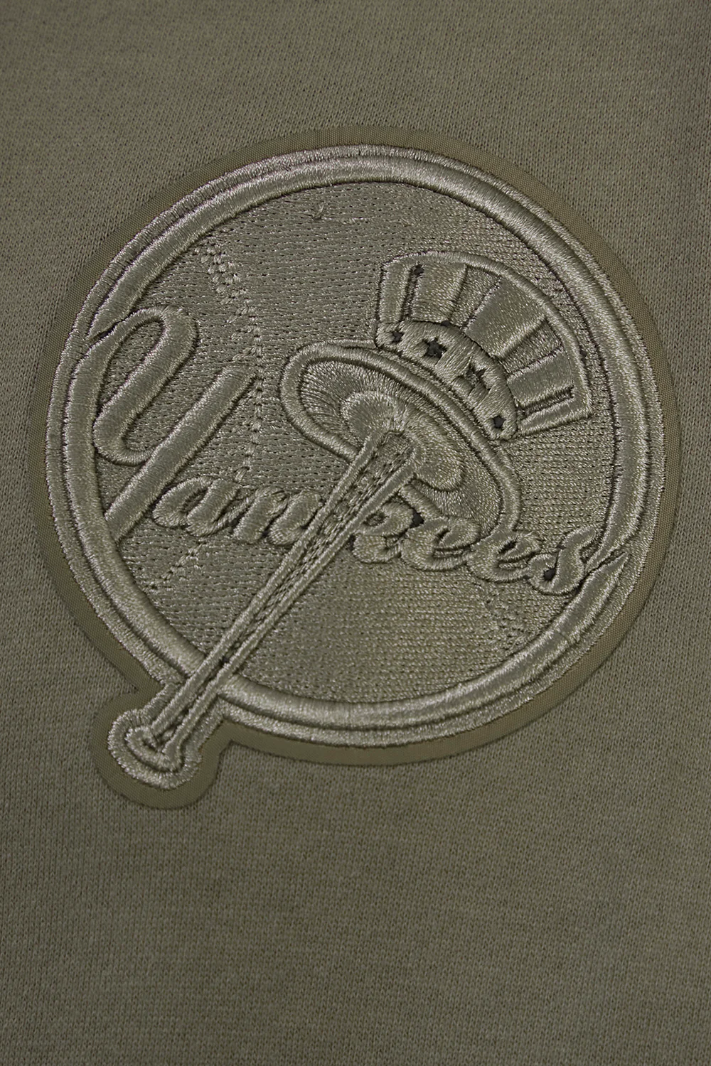 MLB NEW YORK YANKEES NEUTRAL DROP SHOULDER MEN'S PULLOVER HOODIE (DARK TAUPE) - Image 5