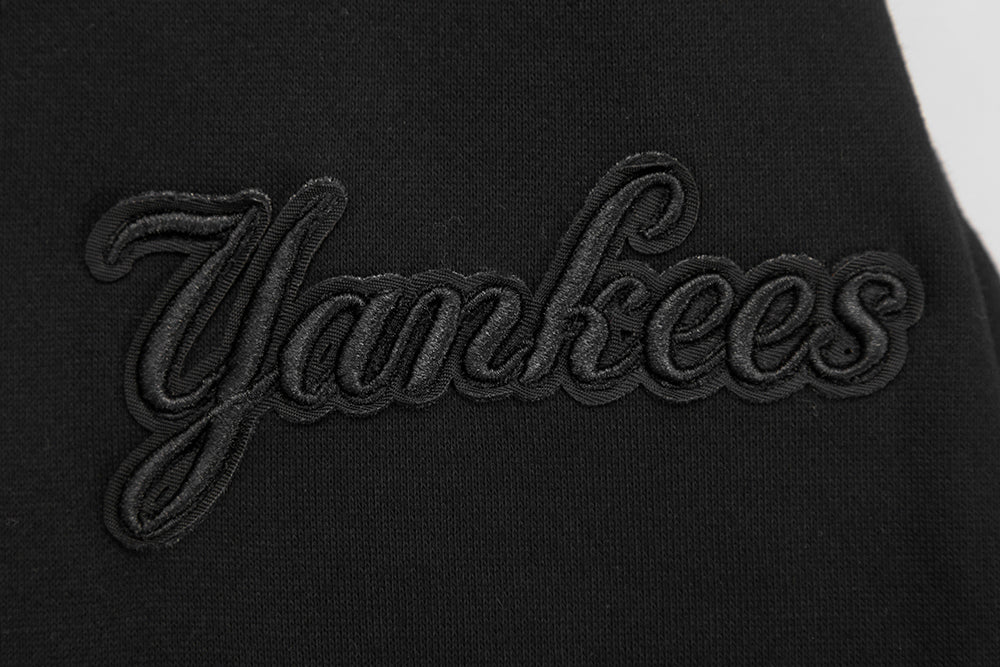 MLB NEW YORK YANKEES NEUTRAL DROP SHOULDER FLEECE CREWNECK (BLACK) - Image 5