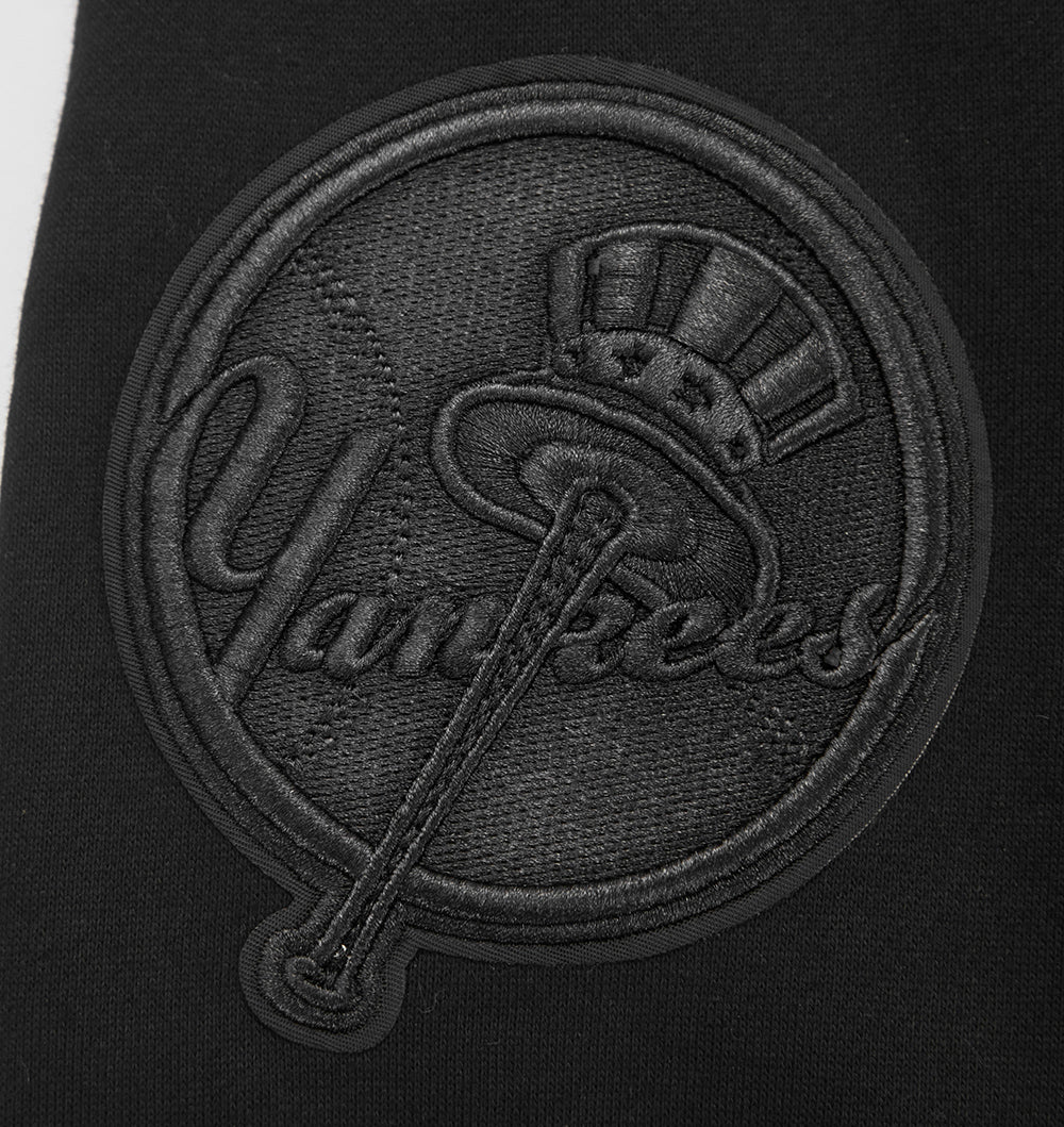 MLB NEW YORK YANKEES NEUTRAL DROP SHOULDER FLEECE CREWNECK (BLACK) - Image 6