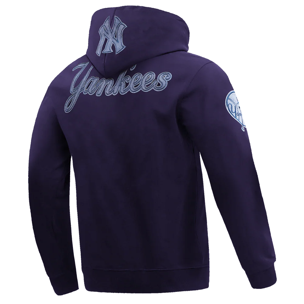 MLB NEW YORK YANKEES VARSITY BLUES MEN'S PULLOVER HOODIE (MIDNIGHT NAVY) - Image 4