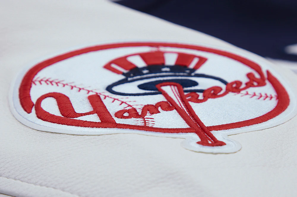 MLB NEW YORK YANKEES SCRIPT TAIL MEN'S RIB WOOL VARSITY JACKET (MIDNIGHT NAVY/WHITE) - Image 12