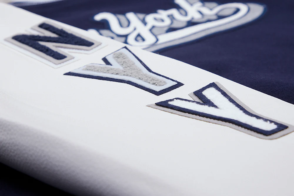 MLB NEW YORK YANKEES SCRIPT TAIL MEN'S RIB WOOL VARSITY JACKET (MIDNIGHT NAVY/WHITE) - Image 14