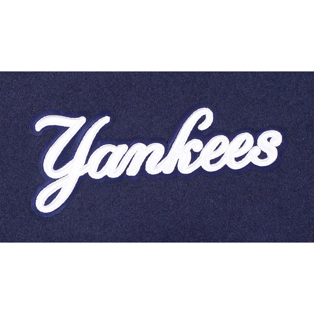 MLB NEW YORK YANKEES CITY RANSOM MEN'S RIB WOOL VARSITY JACKET (MIDNIGHT NAVY/WHITE) - Image 12