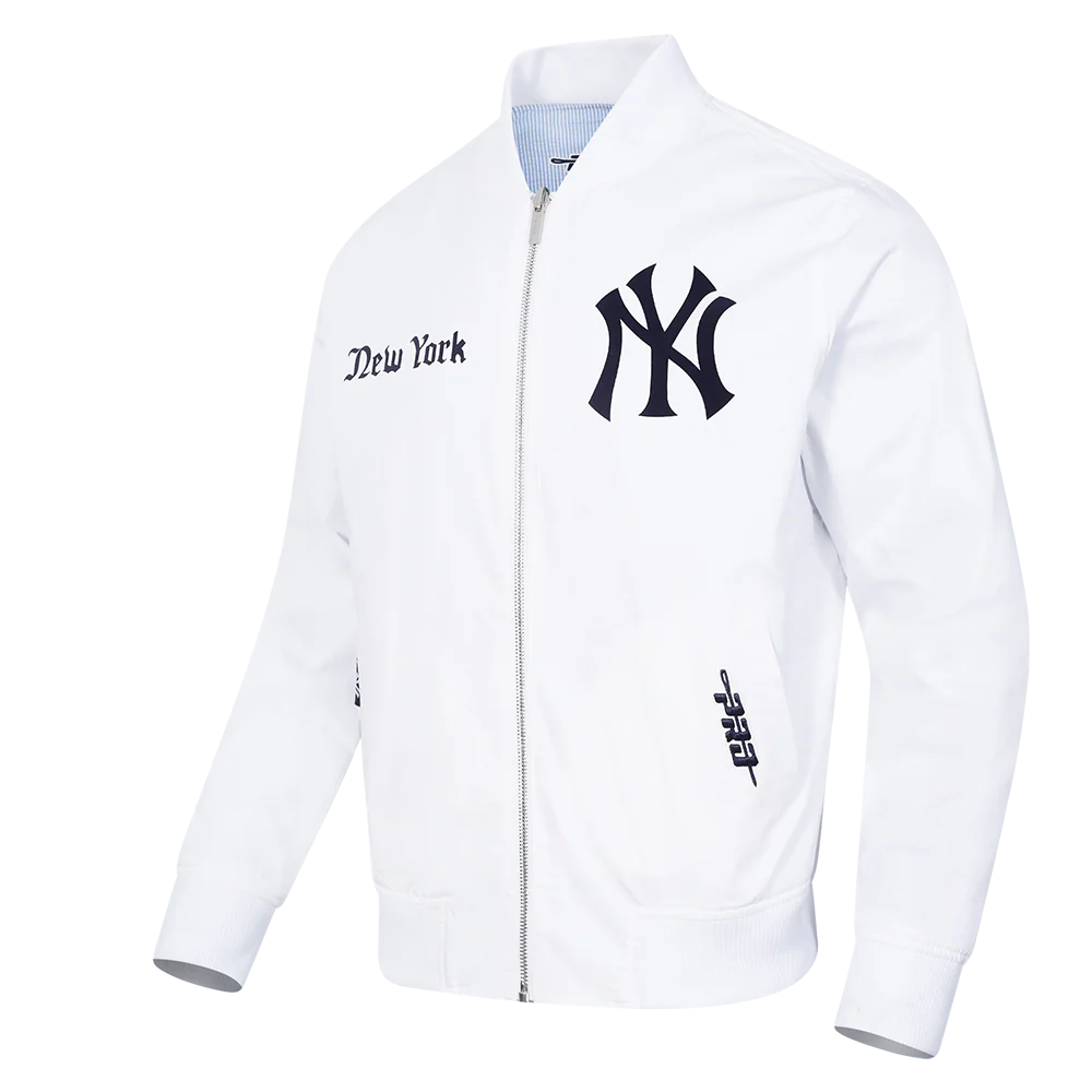 MLB NEW YORK YANKEES COUNTRY CLUB MEN'S SEERSUCKER JACKET (SEERSUCKER BLUE) - Image 4