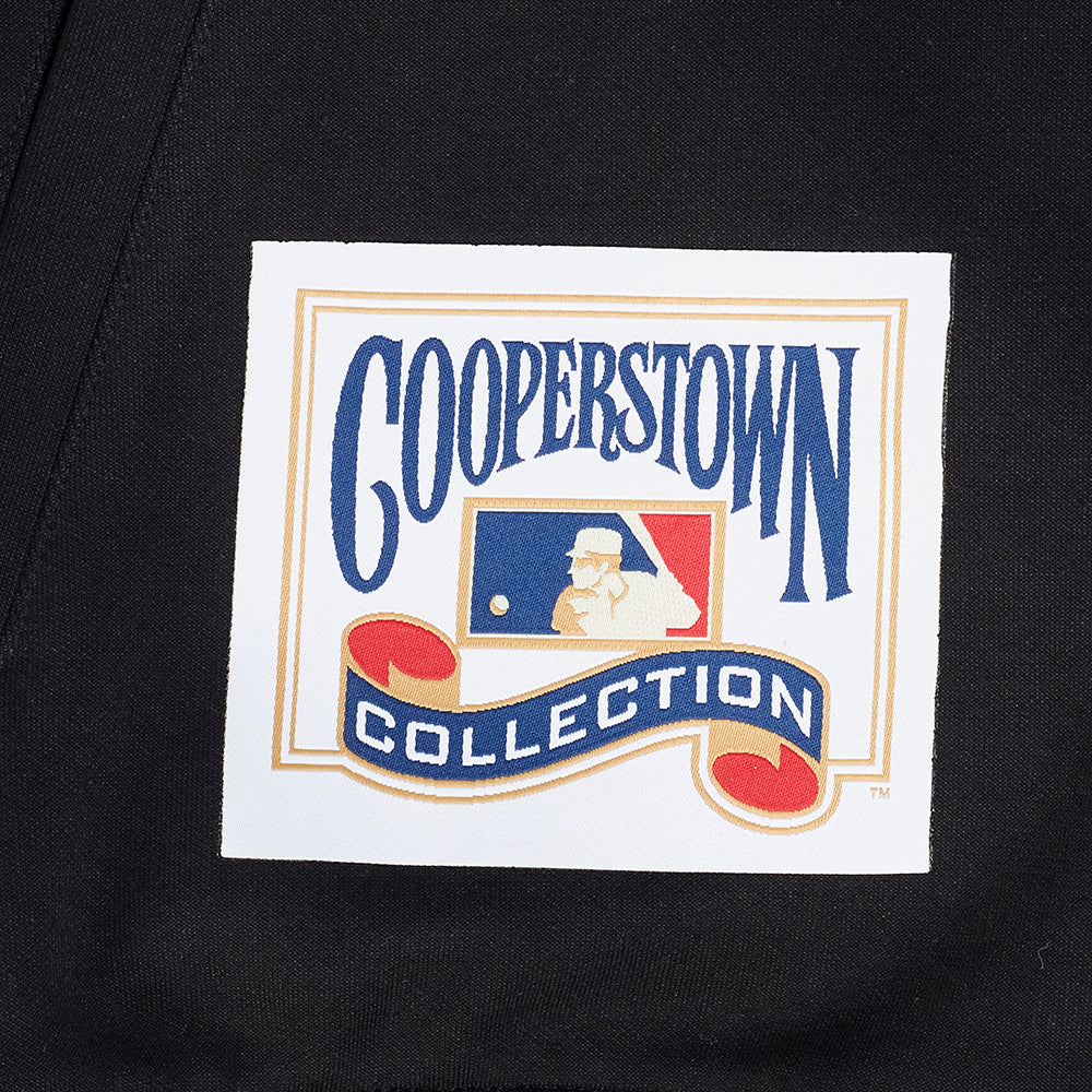 MLB NEW YORK YANKEES COOPERSTOWN LOGO PRO GAME DAY MEN'S DOUBLE KNIT JACKET (BLACK/SILVER/WHITE) - Image 6