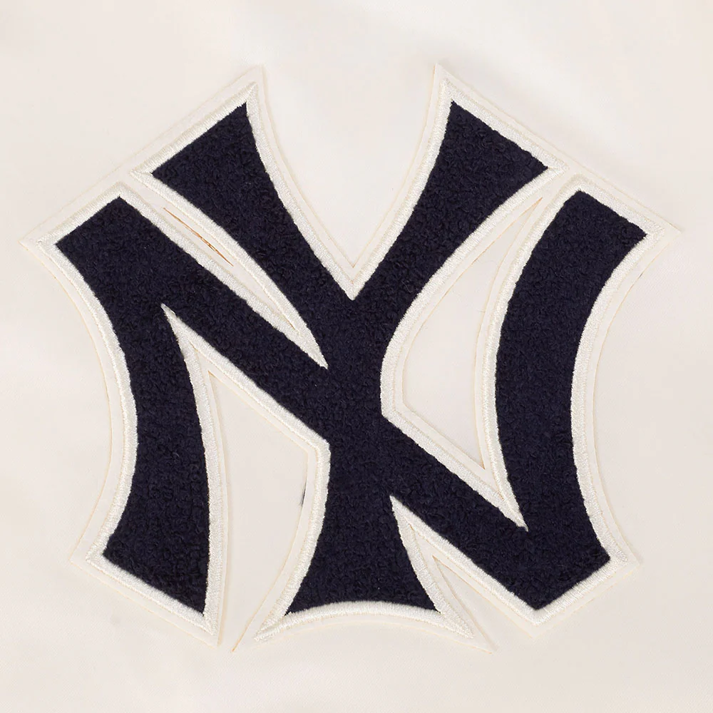 MLB NEW YORK YANKEES BEST OF MEN'S RIB SATIN JACKET (EGGSHELL/ MIDNIGHT NAVY) - Image 10