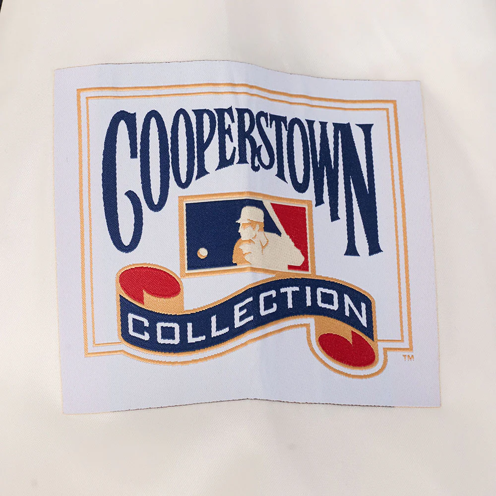 MLB NEW YORK YANKEES BEST OF MEN'S RIB SATIN JACKET (EGGSHELL/ MIDNIGHT NAVY) - Image 12