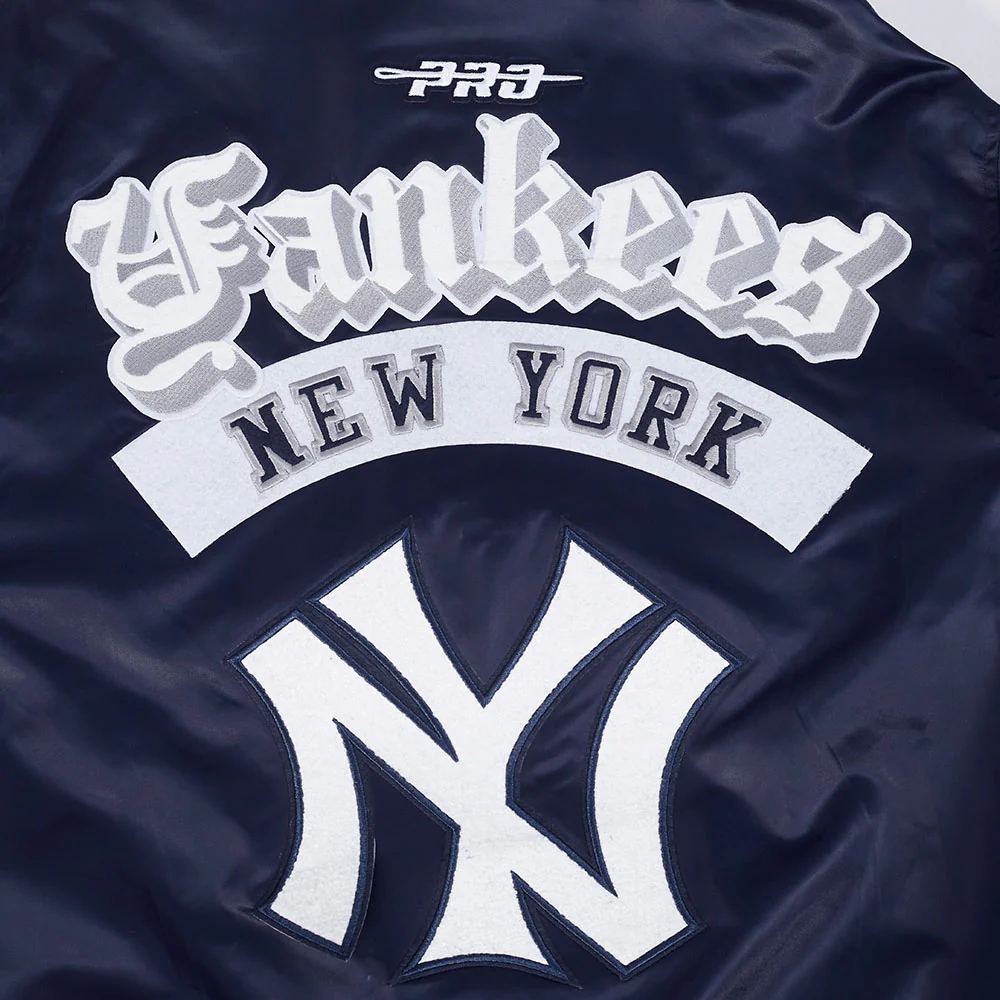 MLB NEW YORK YANKEES BEST OF MEN'S RIB SATIN JACKET (MIDNIGHT NAVY) - Image 12