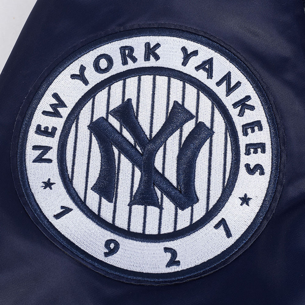 MLB NEW YORK YANKEES BEST OF MEN'S RIB SATIN JACKET (MIDNIGHT NAVY) - Image 8