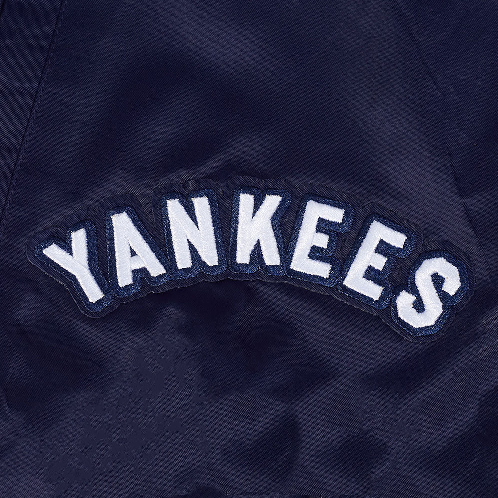 MLB NEW YORK YANKEES BEST OF MEN'S RIB SATIN JACKET (MIDNIGHT NAVY) - Image 9