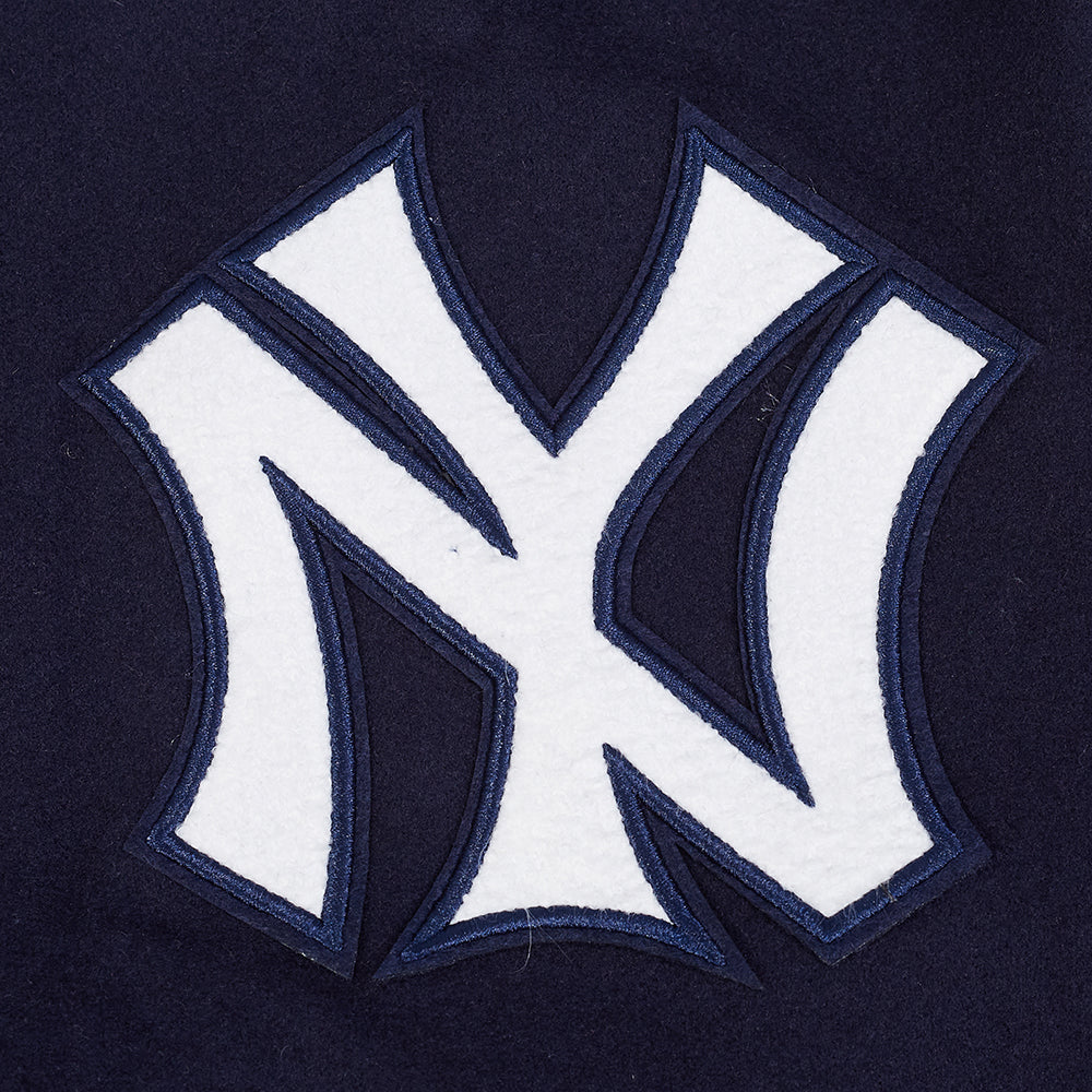 MLB NEW YORK YANKEES BEST OF MEN'S RIB WOOL VARSITY JACKET (MIDNIGHT NAVY/WHITE) - Image 7